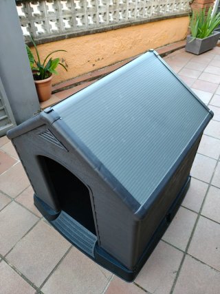 Caseta Perro Grande Curver Marron