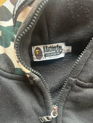 Sudadera Bape Shark Negra Talla L