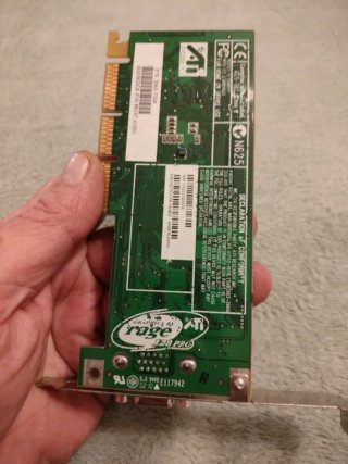 Tarjeta gráfica ATI Rage 128 Pro AGP