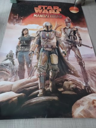 2 Carteles Star Wars Mandalorian