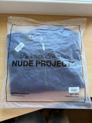 Nude Project Sudadera Azul Cremallera