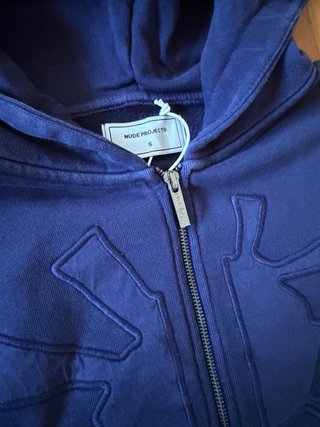 Nude Project Sudadera Azul Cremallera