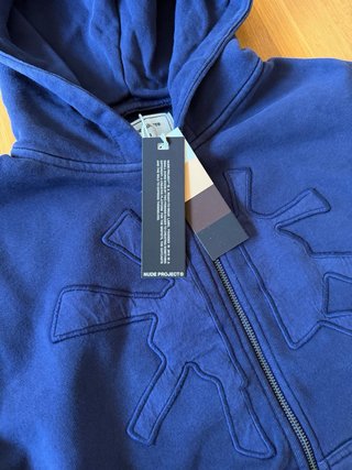 Nude Project Sudadera Azul Cremallera