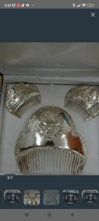 Peinetas Falleras Niña Plata