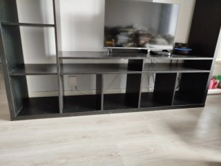 Mueble Salón Kallax Ikea Negro