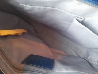 Bolso Coach Azul Charol Original