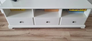 Mueble TV blanco madera