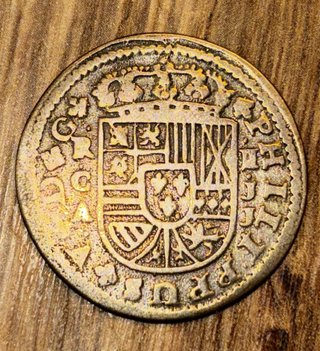 2 Reales 1718 España Antigua
