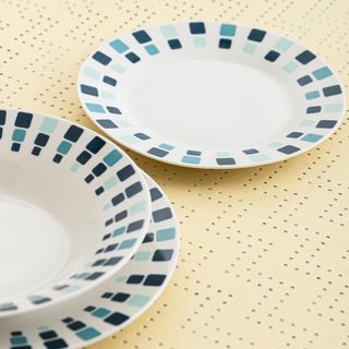 Set di stoviglie in porcellana bianca Quid 18 pezzi