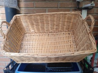 Cesta Mimbre Grande Beige