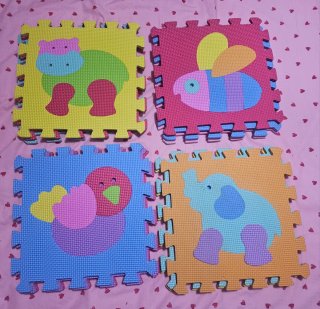 Alfombra Puzzle Animales para Niños