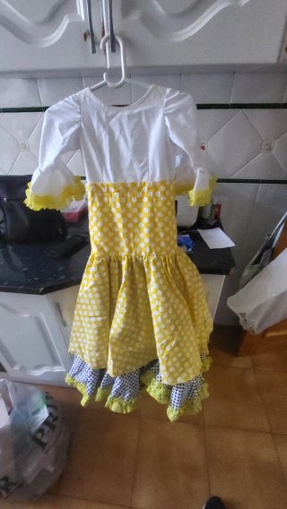 Vestido Gitana Talla 8-9 Años