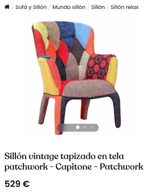 Butaca Edsel Patchwork Multicolor