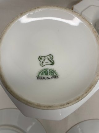 Juego de café de porcelana Limoges