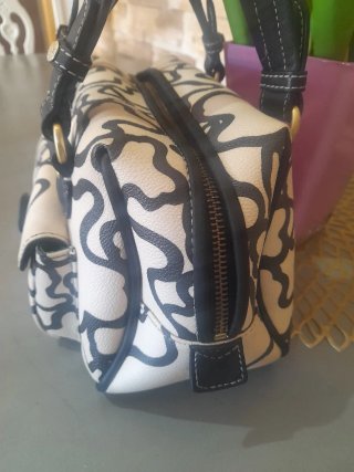 Bolso Tous Beige y Negro Original