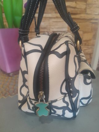 Bolso Tous Beige y Negro Original