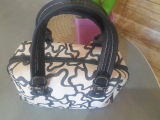 Bolso Tous Beige y Negro Original