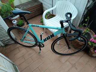 Bicicleta Fixie KRN Pista Celeste