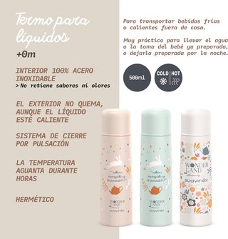 Suavinex termo bebé acero inoxidable cierre
