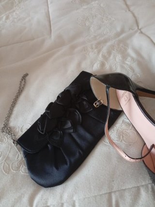 Zapatos negros talla 39 y bolso