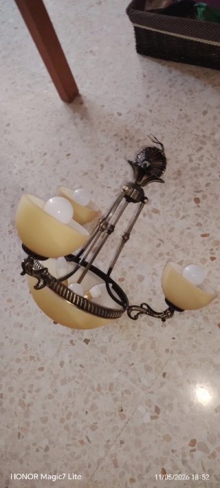 Lámpara de salón 6 luces