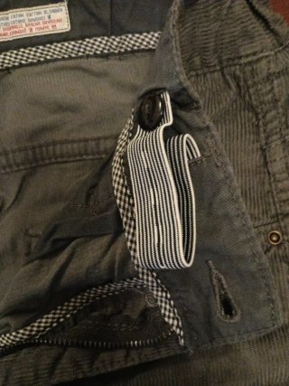 Pantalón largo pana gris talla 13/14 años 164cm