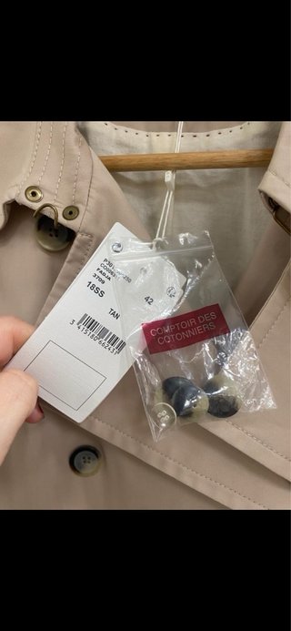 Gabardina Comptoir des Cotonniers Beige T.42