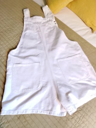 Mono corto vaquero blanco mujer Mango