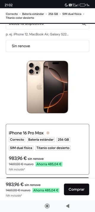 Piezas iPhone 17