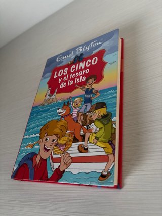 libro los cinco y el tesoro de la isla