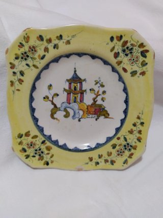 Lote 5 Platos Cerámica Decorados