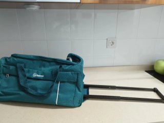 Bolsa de viaje Benzi color verde azulado