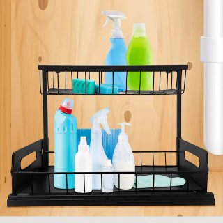 Mueble Organizador Cocina Negro Extraíble