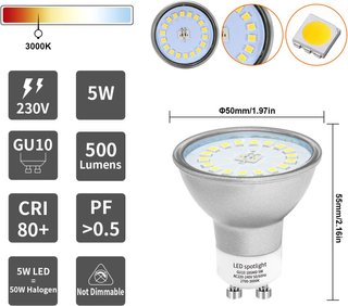 2 Apliques LED Exterior con Sensor IP44