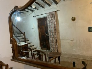 Espejo antiguo madera tallada