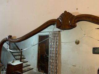 Espejo antiguo madera tallada