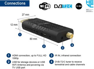 EDISION receptor dongle HDMI TDT DVB