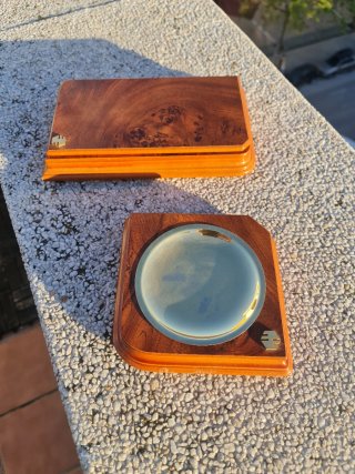 Raíz Thuya Impecable Set de  mesa Vintage
