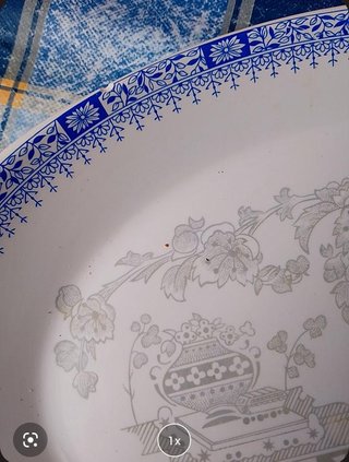 Set 20 Vajillas Pontesa Porcelana Azul y Blanco