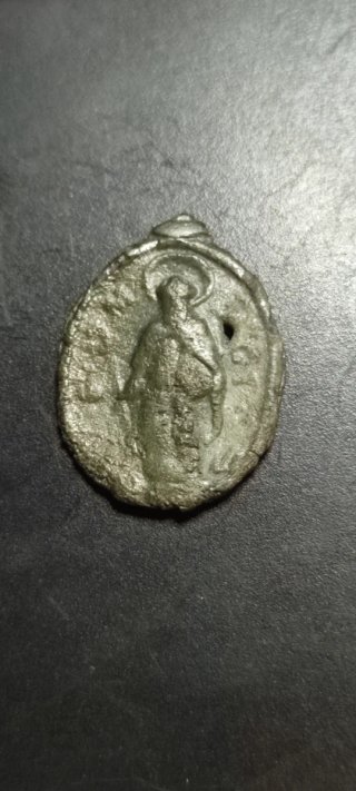 Antigua Medalla peregrino de Plomo S. XVII-XVIII