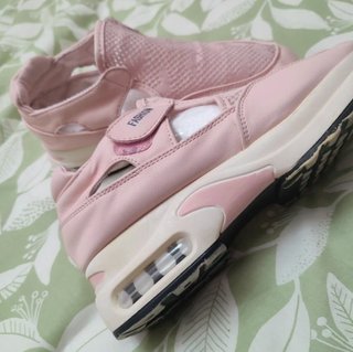 Zapatillas plataforma caladas rosa talla 38