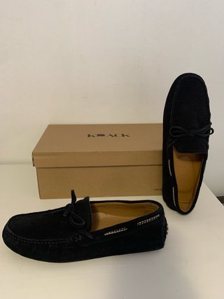 Mocasines Zara Hombre Azul Marino Talla 41