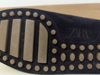 Mocasines Zara Hombre Azul Marino Talla 41