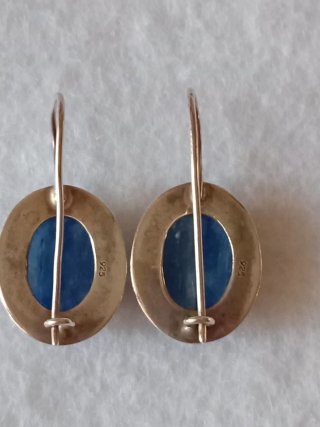 Orecchini Argento 925 con Cianite Blu