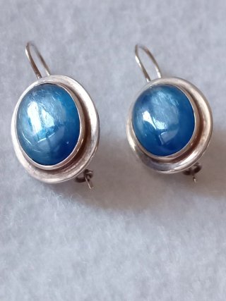 Orecchini Argento 925 con Cianite Blu