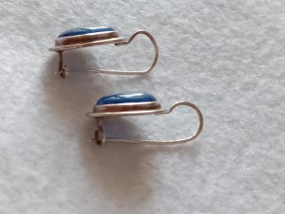 Orecchini Argento 925 con Cianite Blu