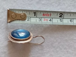 Orecchini Argento 925 con Cianite Blu