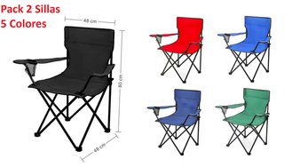 Pack 2 Sillas Plegables (5 Colores)