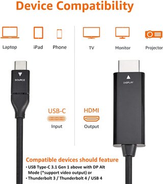 Amazon Basics adaptador USB-C a HDMI 4K