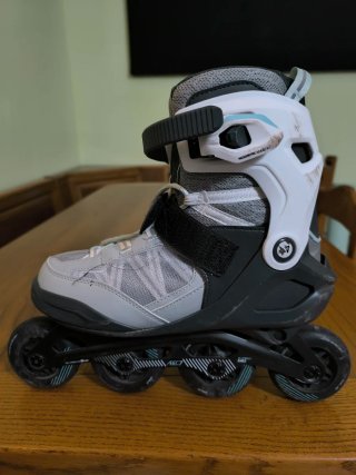 Oxelo- roller fitness adulto FIT 500 grigio